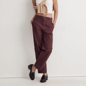 Madewell Straight leg Utility Pants (Size 6) in Muted Plum (Like New)